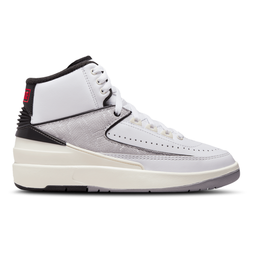 

Jordan Boys Jordan Retro 2 - Boys' Grade School Shoes White/Fire Red/Black Size 05.5