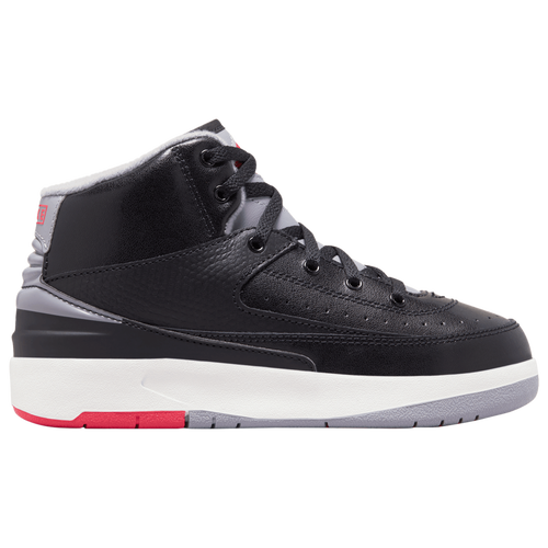 

Boys Preschool Jordan Jordan Retro 2 - Boys' Preschool Basketball Shoe Black/Grey/Red Size 03.0