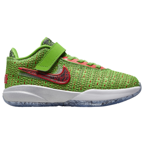 

Boys Preschool Nike Nike LeBron XX - Boys' Preschool Shoe Green Apple/Reflect Silver/Red Size 11.0