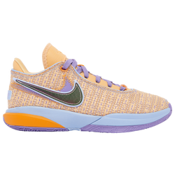 Boys' Grade School - Nike LeBron XX - Celestial Gold/Multi Color/Cobalt Blue