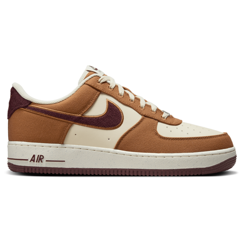 

Nike Mens Nike Air Force 1 07 LV8 - Mens Basketball Shoes Maroon/Beige Size 9.0