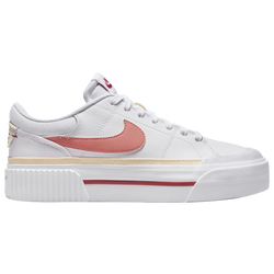 Women's - Nike Court Legacy Lift - White/Red Stardust/Guava Ice