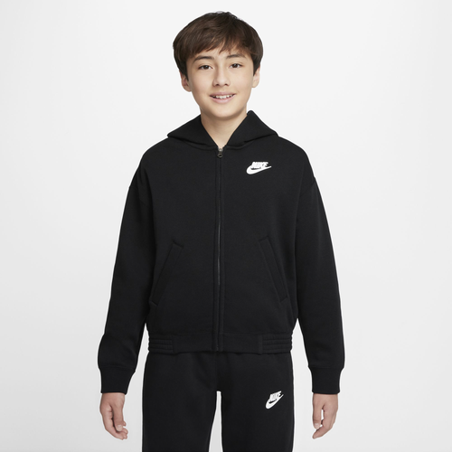 Nike Kids' Boys  Collector Of Basketball Full Zip Hoodie In Black/white
