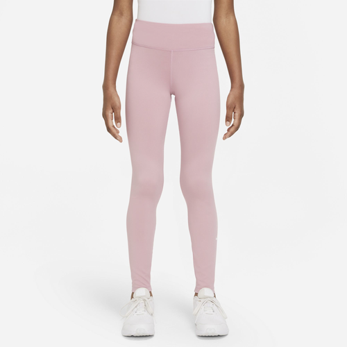 

Nike Girls Nike Dri-FIT One Leggings - Girls' Grade School Elemental Pink/White Size L