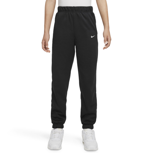 

Nike Girls Nike Tech Fleece Cuff Pants - Girls' Grade School Black/Black Size M