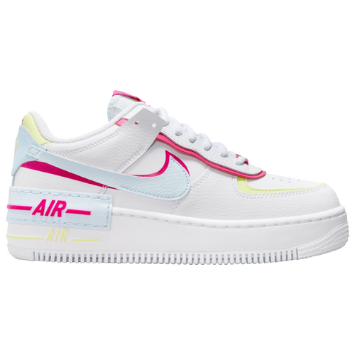 Shop Nike Womens  Air Force 1 Shadow Ce In White/blue Tint/fireberry