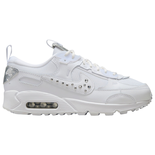 WOMENS - Nike Air Max 90 Futura - White/Platinum Tint Metallic Silver