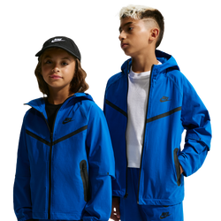 Boys' Grade School - Nike NSW Tech Woven Full-Zip Jacket PD - Game Royal/Black/Game Royal