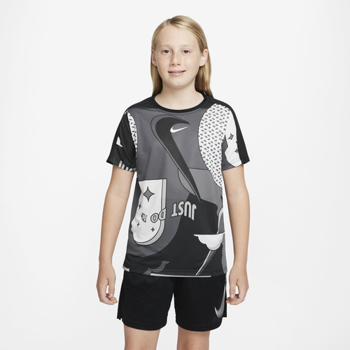 

Nike Boys Nike Dri-Fit Performance AOP COL Top - Boys' Grade School Black Size L