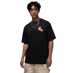Men's - Jordan North Carolina AJ1 AD Short Sleeve Crewneck - Black/White