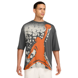 Men's - Jordan NC Reissue Oversize Short Sleeve Crew - Grey/Orange