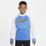Nike Tech Fleece GFX Pullover Hoodie - Boys' Grade School University Blue/Yellow