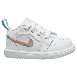 Girls' Toddler - Jordan Air Jordan 1 Low SE - White/Ice Blue/Summit White