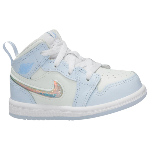 

Girls Jordan Jordan AJ1 Mid SE - Girls' Toddler Basketball Shoe Blue/White Size 04.0