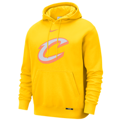 Men's - Nike Cavaliers Club Logo City Edition Hoodie - Yellow/Multi