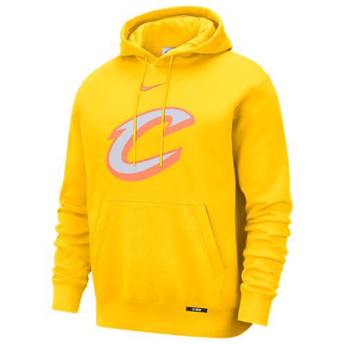  - Nike Cavaliers Club Logo City Edition Hoodie - Yellow/Multi