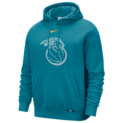MENS - Nike Pistons Club Logo City Edition Hoodie - Multi/Teal