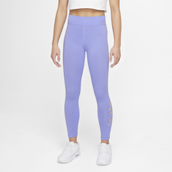 Girls' Grade School - Nike NSW ICN Clsh Essentials Leggings - Light Thistle