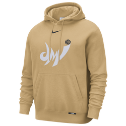 Men's - Nike Wizards Club Logo City Edition Hoodie - Gold/Multi