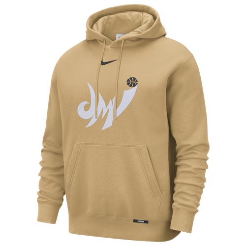 MENS - Nike Wizards Club Logo City Edition Hoodie - Gold/Multi