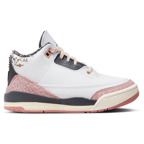 

Girls Preschool Jordan Jordan Retro 3 - Girls' Preschool Shoe Red Stardust/White/Anthracite Size 02.0