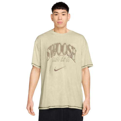 Nike Mens M90 Vintage OC Pocket T-Shirt - - Light Khaki / Brown Size XL