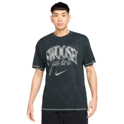 Men's - Nike M90 Vintage OC Pocket T-Shirt - Black/Seaweed