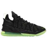 Men's - Nike LeBron 18 - Black/Electric Green/Black