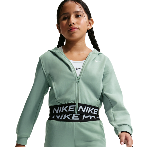 BOYS - Nike Dri-FIT Full-Zip Fleece Hoodie - Steam/Black