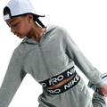 Nike NP Dri-FIT Full-Zip Fleece Hoodie - Nike Carbon Heather/Black Dark Steel Grey