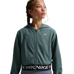 Boys' Grade School - Nike Dri-FIT Full-Zip Fleece Hoodie - Mineral Slate/Mineral Slate/Black