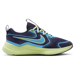 Boys' Grade School - Nike Cosmic Runner - Dark Raisin/University Blue/Light Liquid Lime
