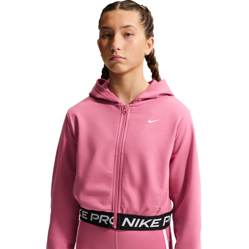 Nike Dri-FIT Full-Zip Fleece Hoodie - Nike Peony/Black