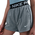 Nike Pro Dri-FIT Fleece Shorts - Nike Carbon Heather/Dark Steel Grey Black