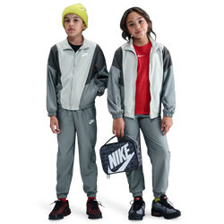 Boys' Grade School - Nike NSW Woven Tracksuit - Smoke Grey/Anthracite/Lt Smoke Grey