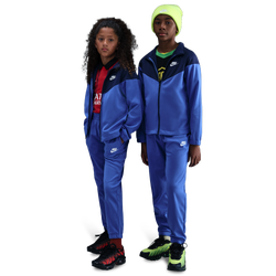 Boys' Grade School - Nike NSW Dri-FIT Full zip Tracksuit - Midnight Navy/Comet Blue/White