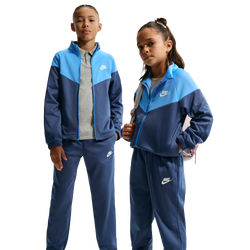 Boys' Grade School - Nike Dri-FIT Full-Zip Tracksuit - University Blue/Mystic Navy/White