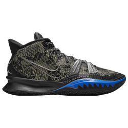 Men's - Nike Kyrie 7 - Black/Lime Ice/Total Orange