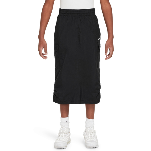 GIRLS - Nike Sty Star Woven Skirt - White/Black
