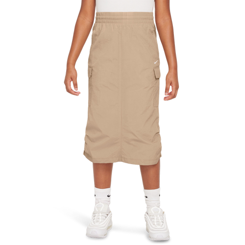 GIRLS - Nike Sty Star Woven Skirt - Hemp/White