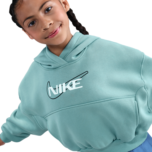 Nike NSW Club Fleece Boxy Hoodie - Nike Cannon/White