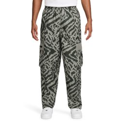 Men's - Nike Air All Over Print Woven Cargo Pants - Light Army/Black