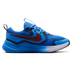 Boys' Grade School - Nike Cosmic Runner Swoosh - Blue Crystal/Picante Red/Midnight Navy