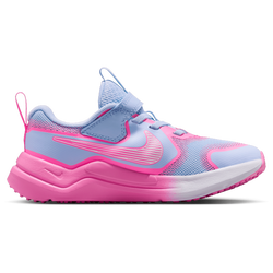 Boys' Preschool - Nike Cosmic Runner Swoosh - White/Hydrogen Blue/Pink Glow