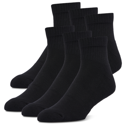 MENS - LCKR Athletic Half Cushion Quarter Socks - Black