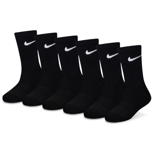 

Boys Nike Nike Dri-Fit Performance Basic Crew Socks - Boys' Toddler Black Size XXS