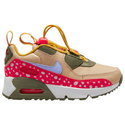 Boys' Preschool - Nike Air Max 90 Toggle - Sesame/Thistle/Purple