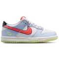 Nike Dunk Low - Nike White/Hydrogen Blue Flash Crimson