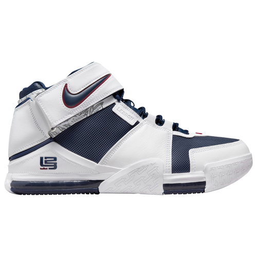 

Nike Mens Nike Zoom Lebron 2 - Mens Basketball Shoes White/Navy Size 09.5