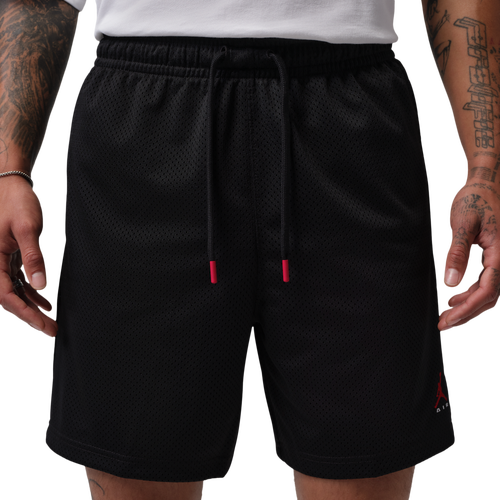 MENS - Jordan Brooklyn Champ Mesh Short - Black/University Red